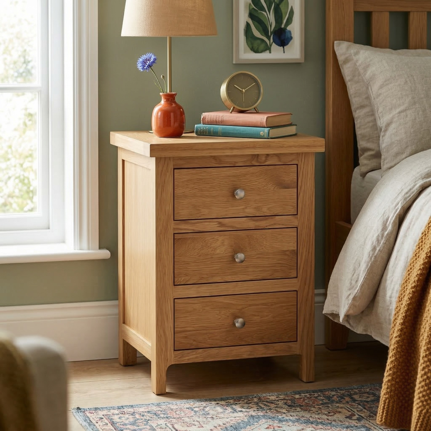 Denver 3 Drawer Bedside