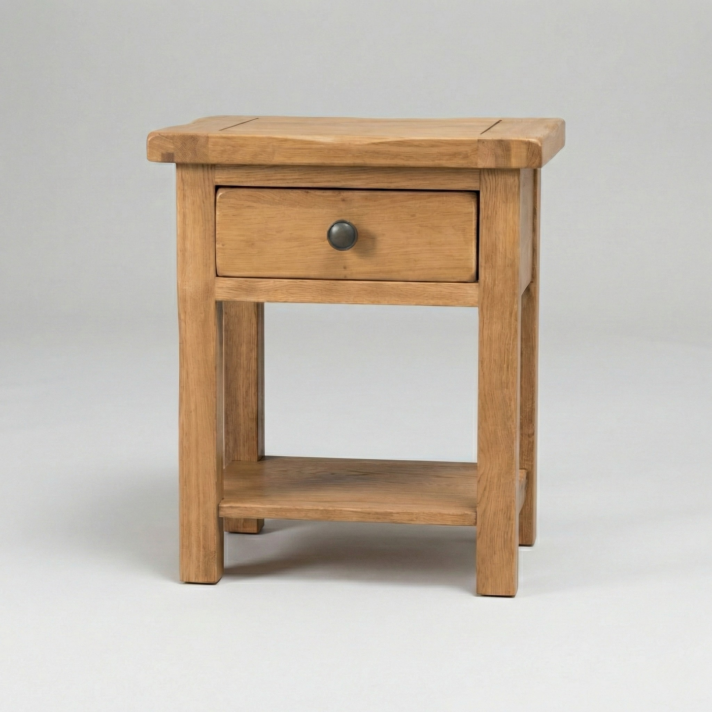 Rustic Oak Lamp Table