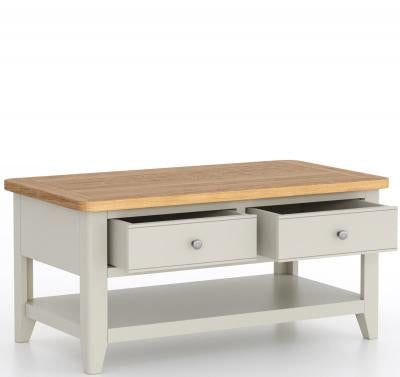 Tetbury Painted Medium Coffee Table With Drawers
