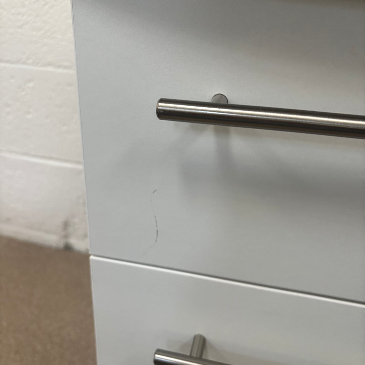 White Gloss Bedside (wireless charging)