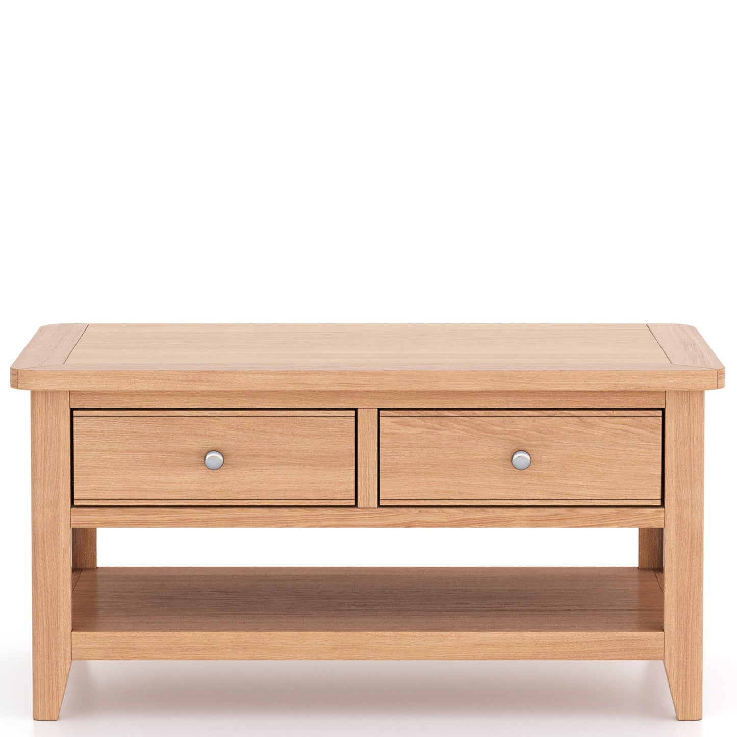Tetbury Oak Medium Coffee Table With Drawers