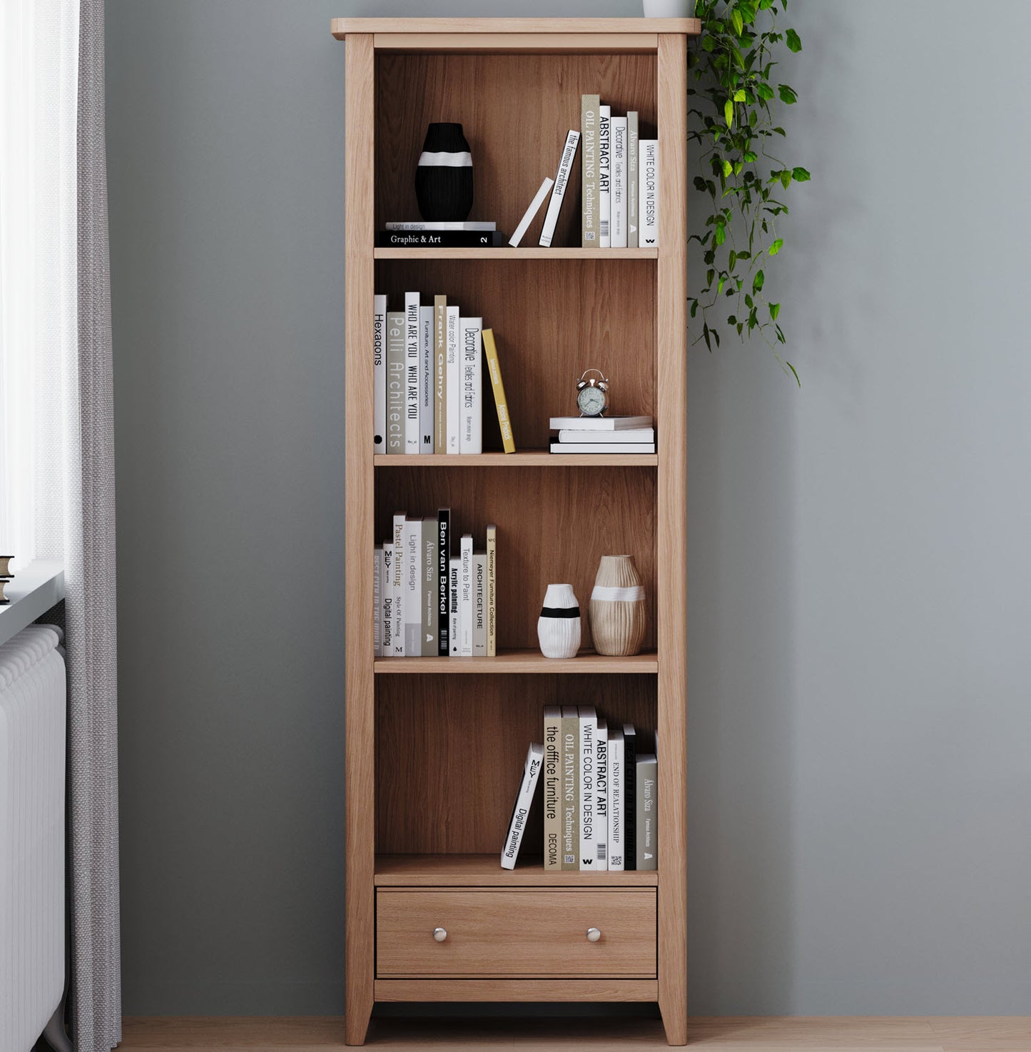 Tetbury Oak Large Bookcase