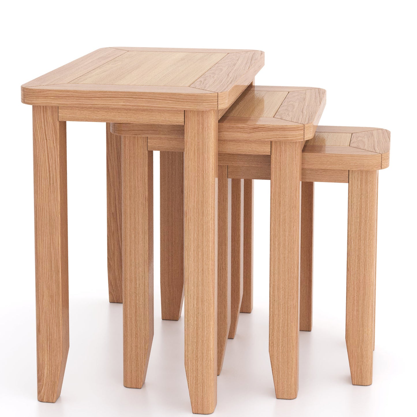 Tetbury Oak Nest of 3 Tables