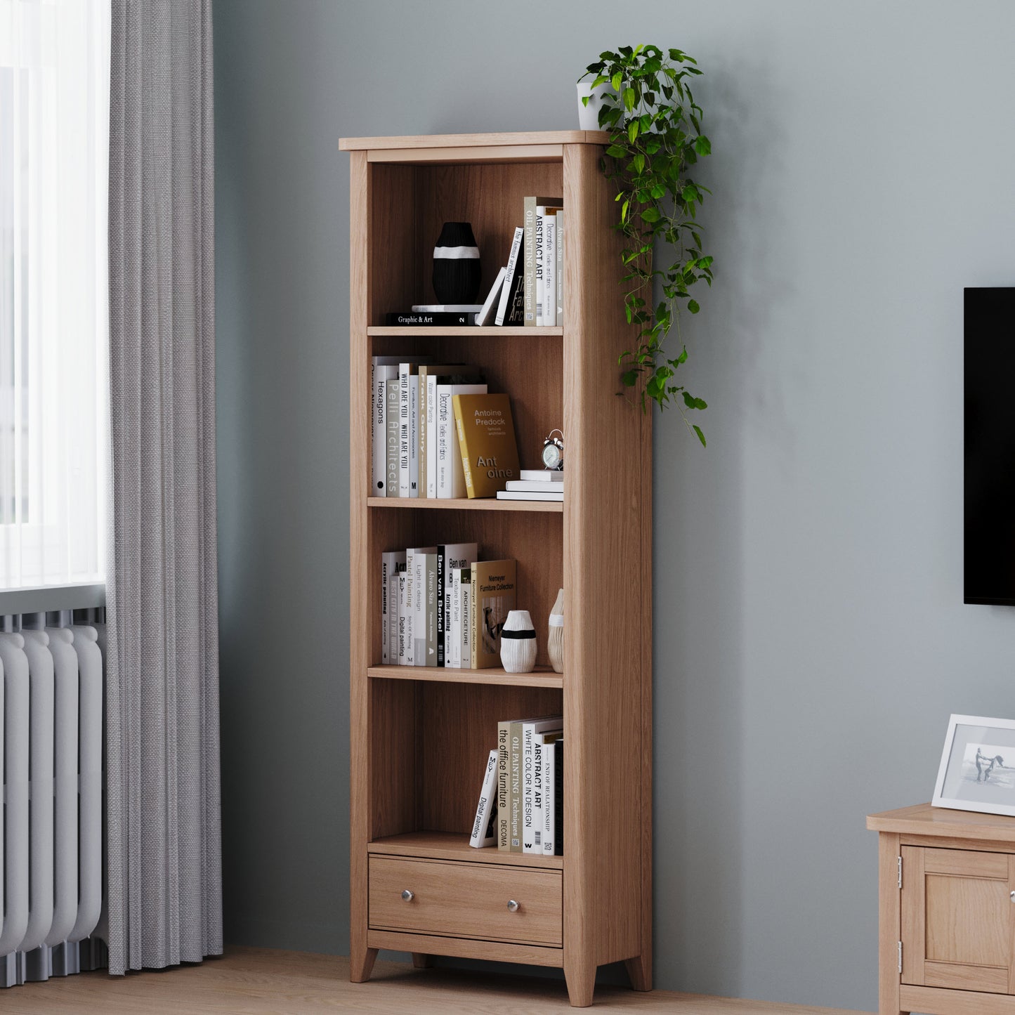 Tetbury Oak Large Bookcase