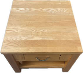 Oak Side Table With Drawer