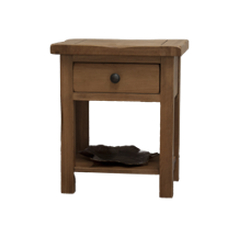 Rustic Oak Lamp Table