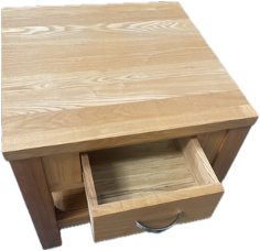Oak Side Table With Drawer