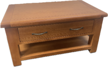Stratford Oak Medium Coffee Table With Drawers