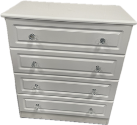 Grosvenor White Gloss 4 Drawer Chest