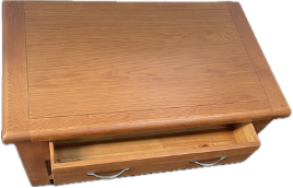 Stratford Oak Medium Coffee Table With Drawers