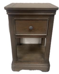 Greyed Oak Lamp Table