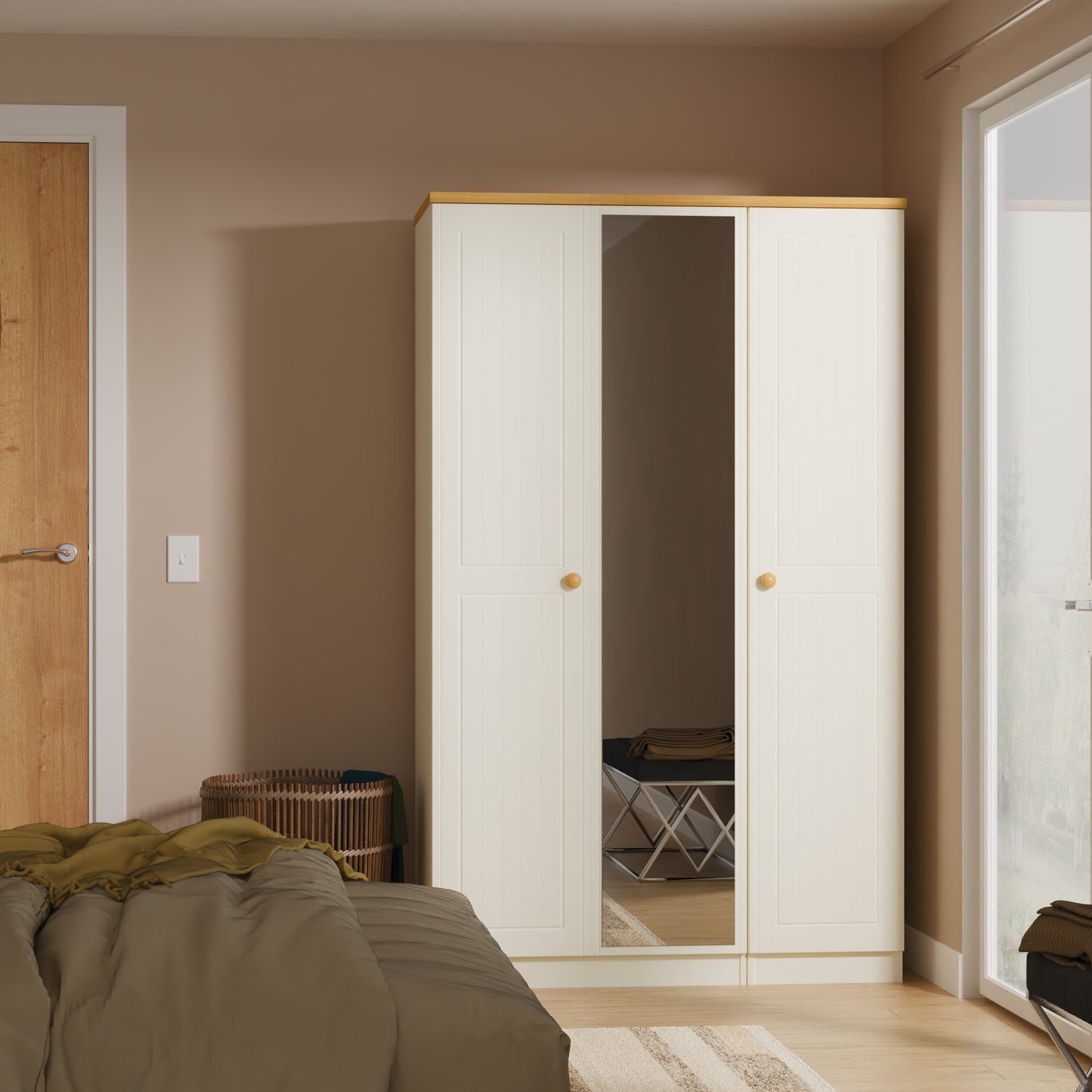 Avalon Triple Mirrored Wardrobe
