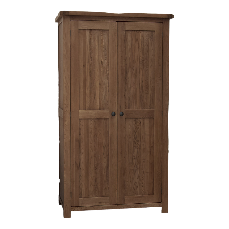 Rustic Oak Double Wardrobe