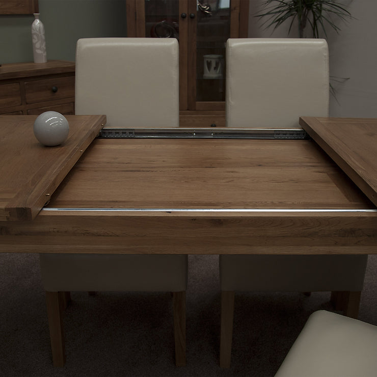 Rustic Oak Extending Dining Table