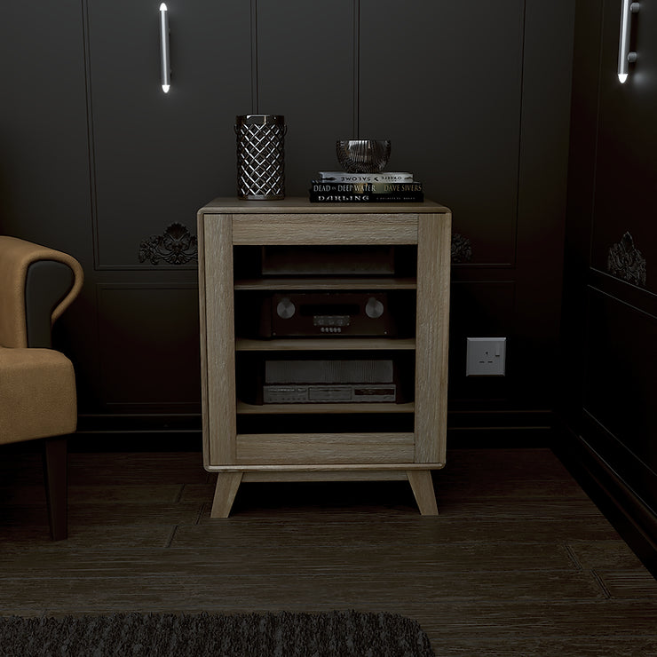 Oslo Oak Hi-Fi Cabinet
