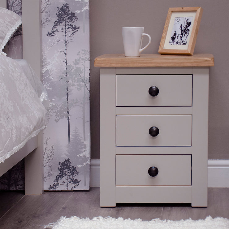 Starlight 3 Drawer Bedside