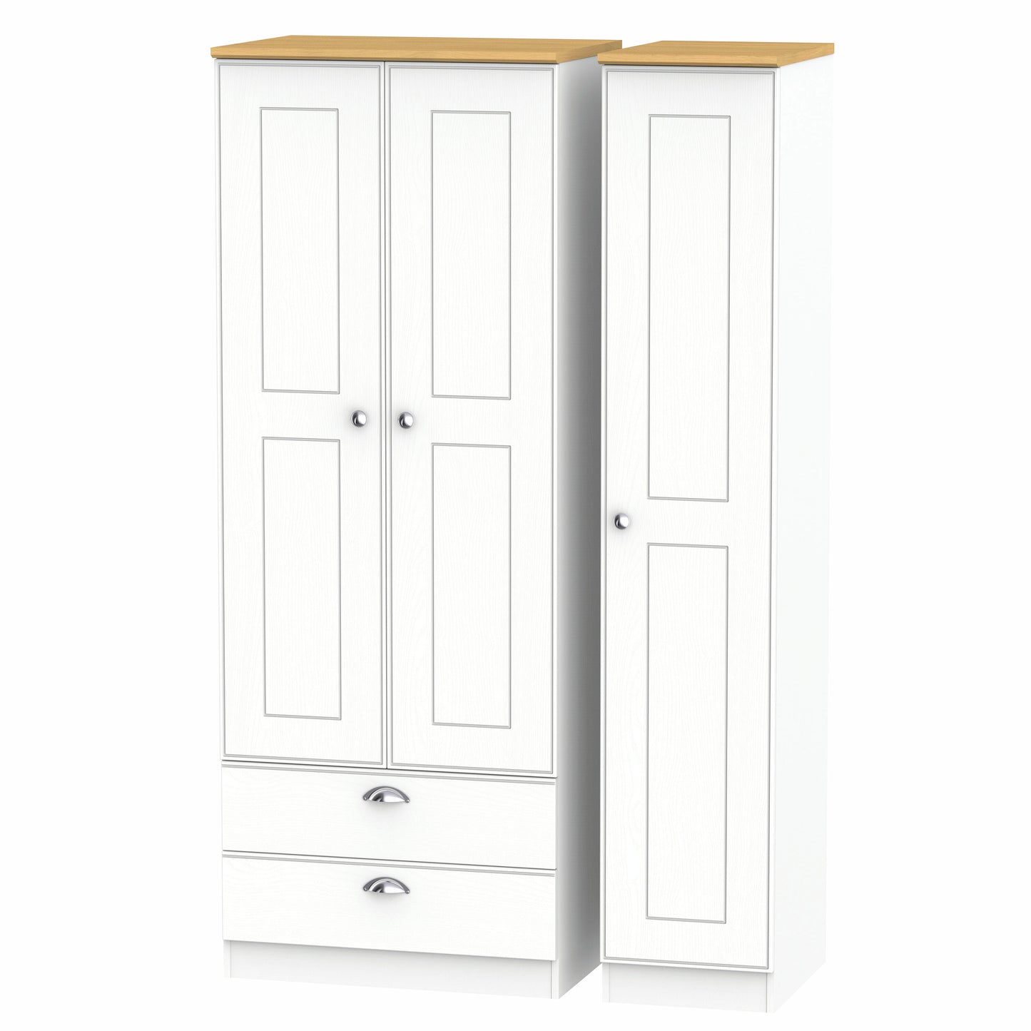 Kensington Triple Wardrobe with Drawers