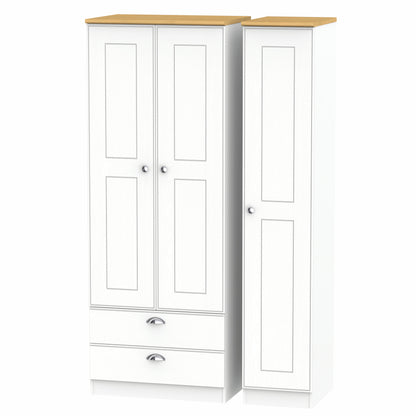 Kensington Triple Wardrobe with Drawers