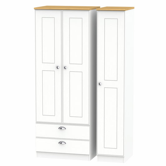 Kensington Triple Wardrobe with Drawers