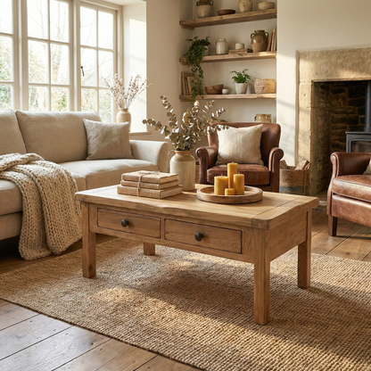 Rustic Oak Coffee Table