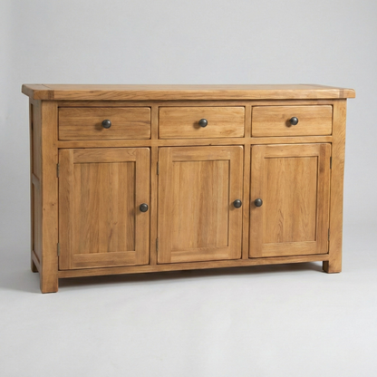 Rustic Oak Large Sideboard