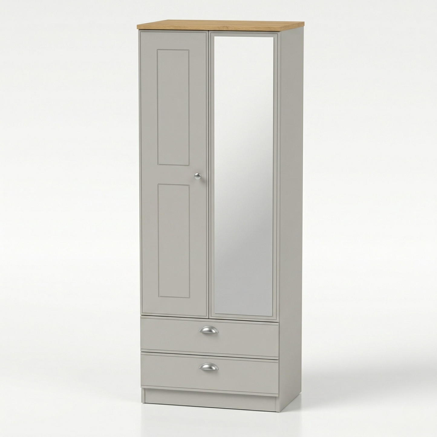 Kensington Mirrored Wardrobe with Drawers