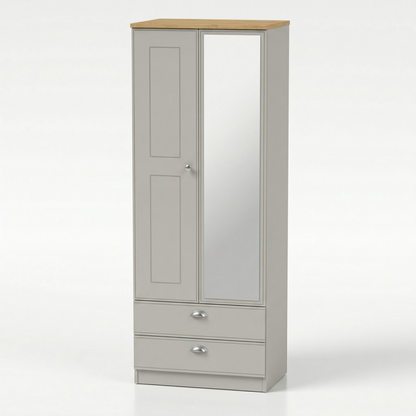 Kensington Mirrored Wardrobe with Drawers