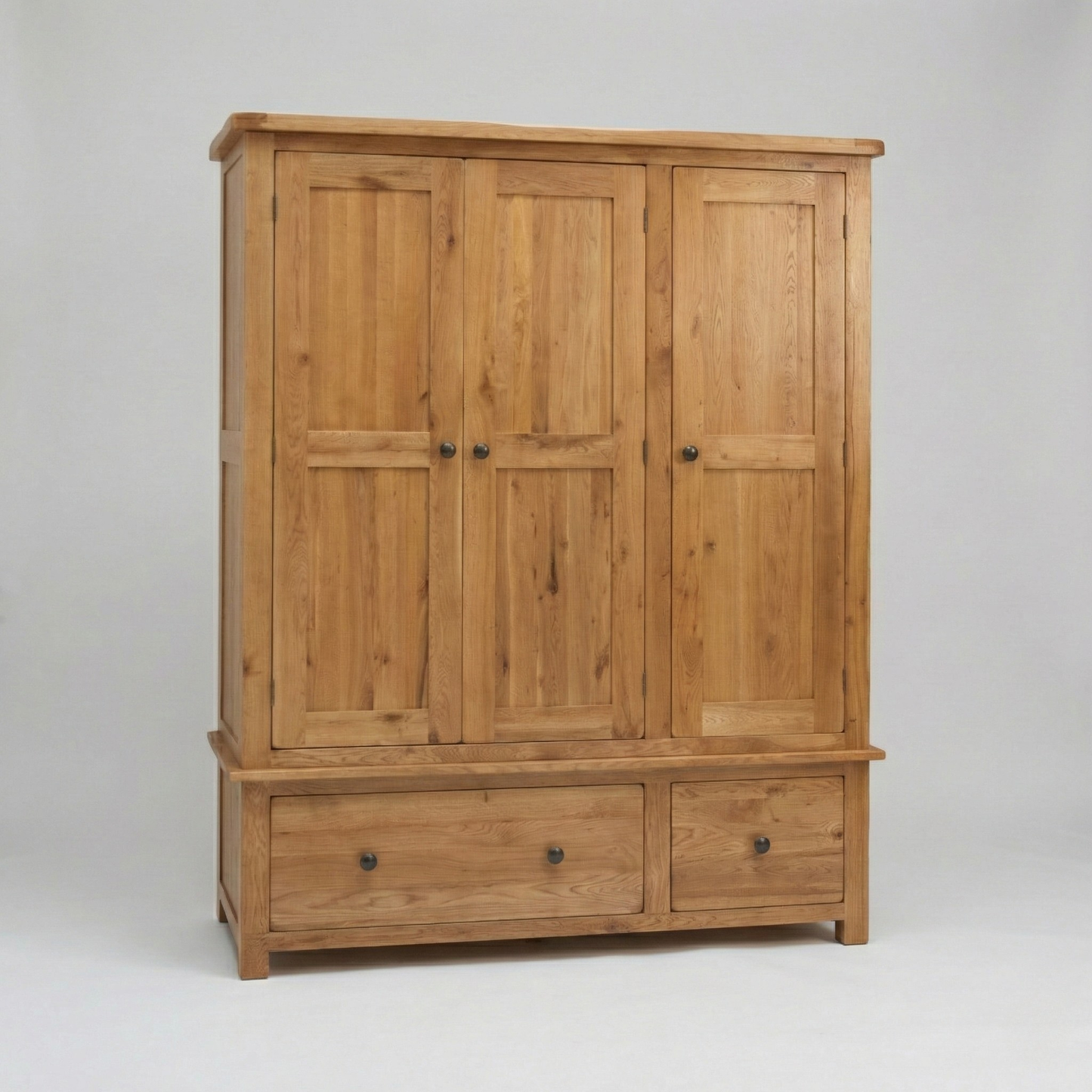 Rustic Oak Triple Wardrobe