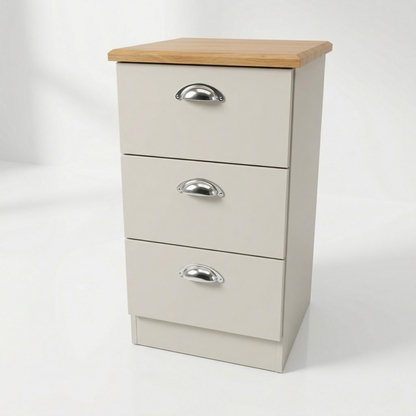 Kensington 3 Drawer Bedside