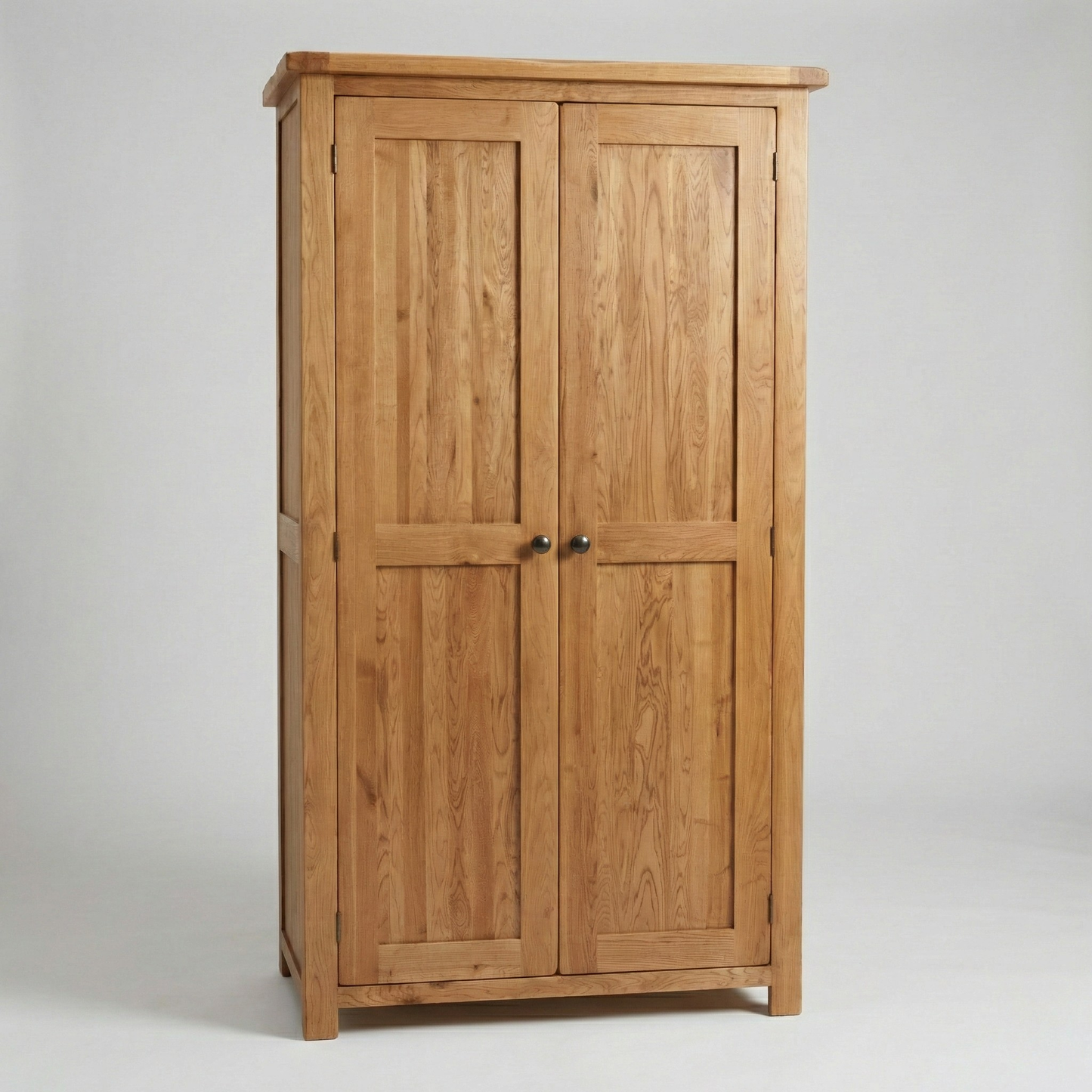Rustic Oak Double Wardrobe
