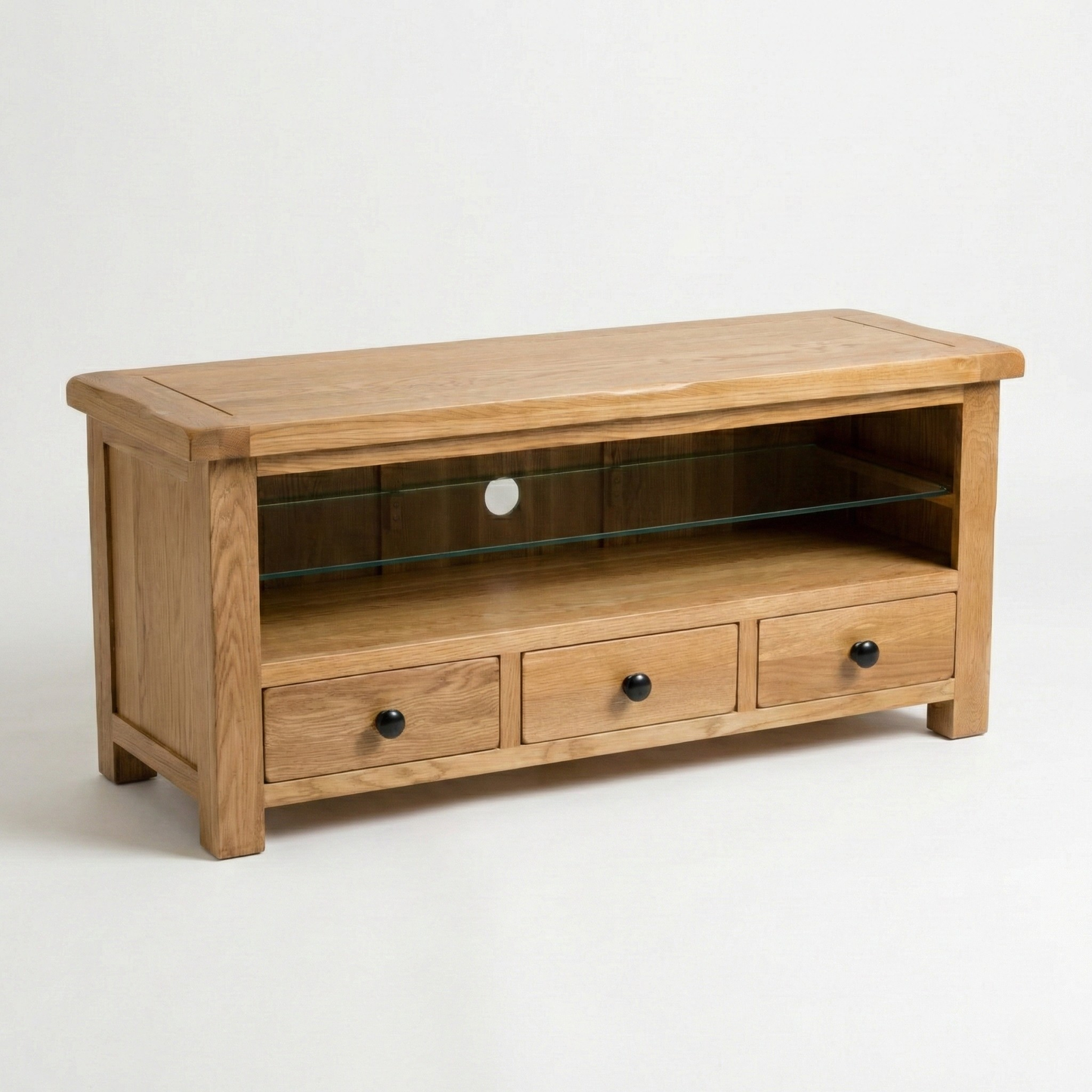 Rustic Oak Large TV Unit