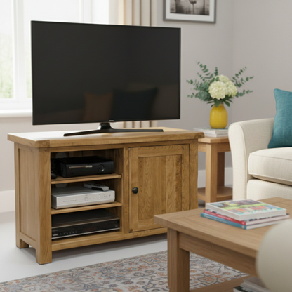 Rustic Oak TV Unit