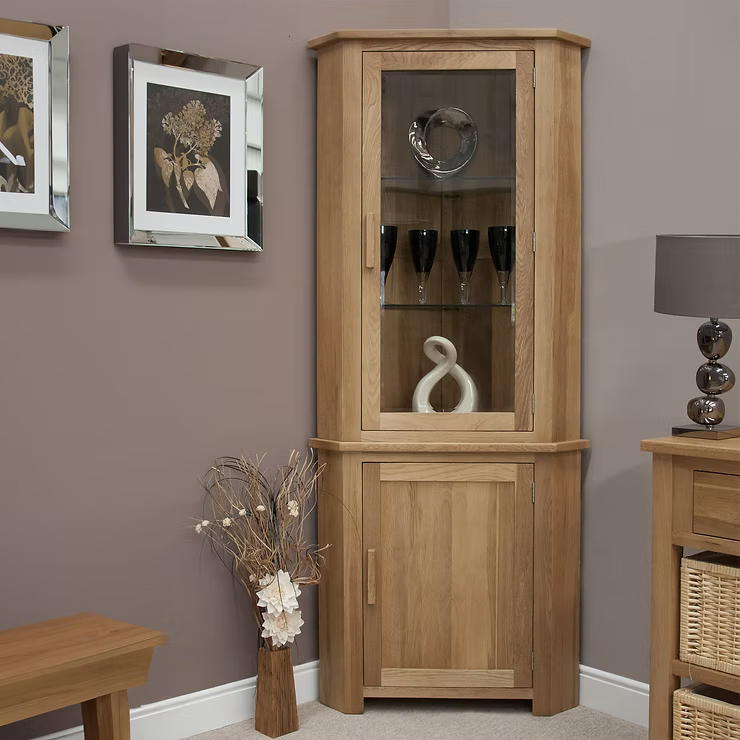 Ottilie Corner Display Cabinet
