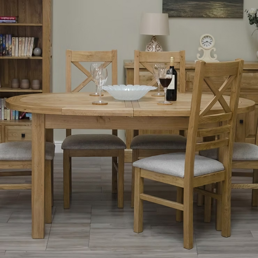 Kingsley Oval Extending Table