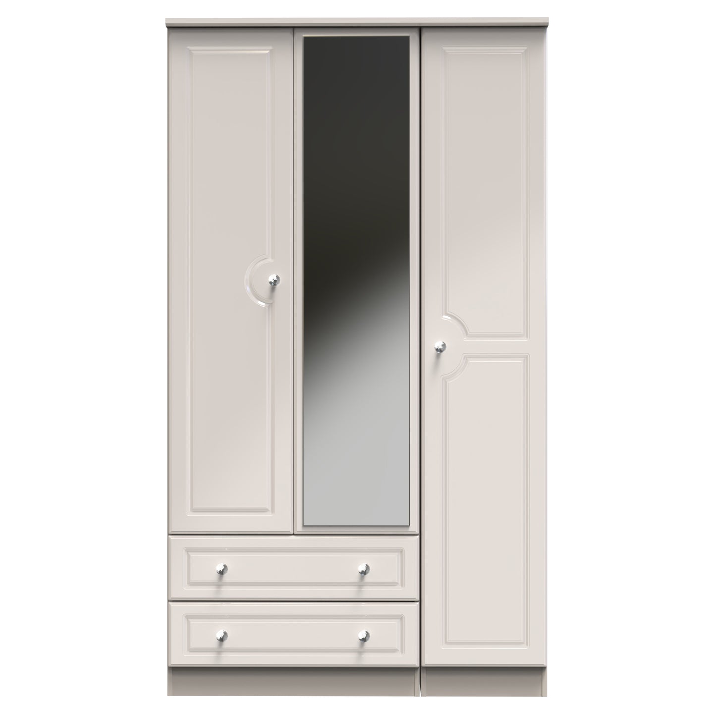Grosvenor Triple Mirrored Wardrobe With Drawers