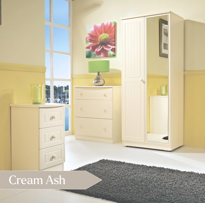 Avalon Triple Mirrored Wardrobe with Drawers