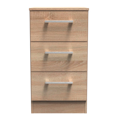 London 3 Drawer Bedside