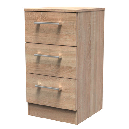 London 3 Drawer Bedside