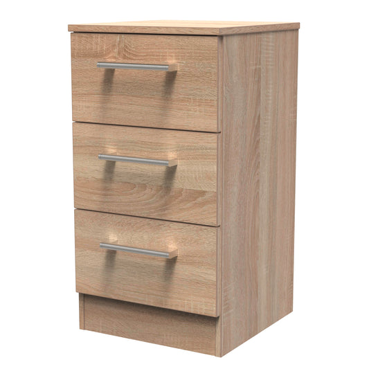London 3 Drawer Bedside