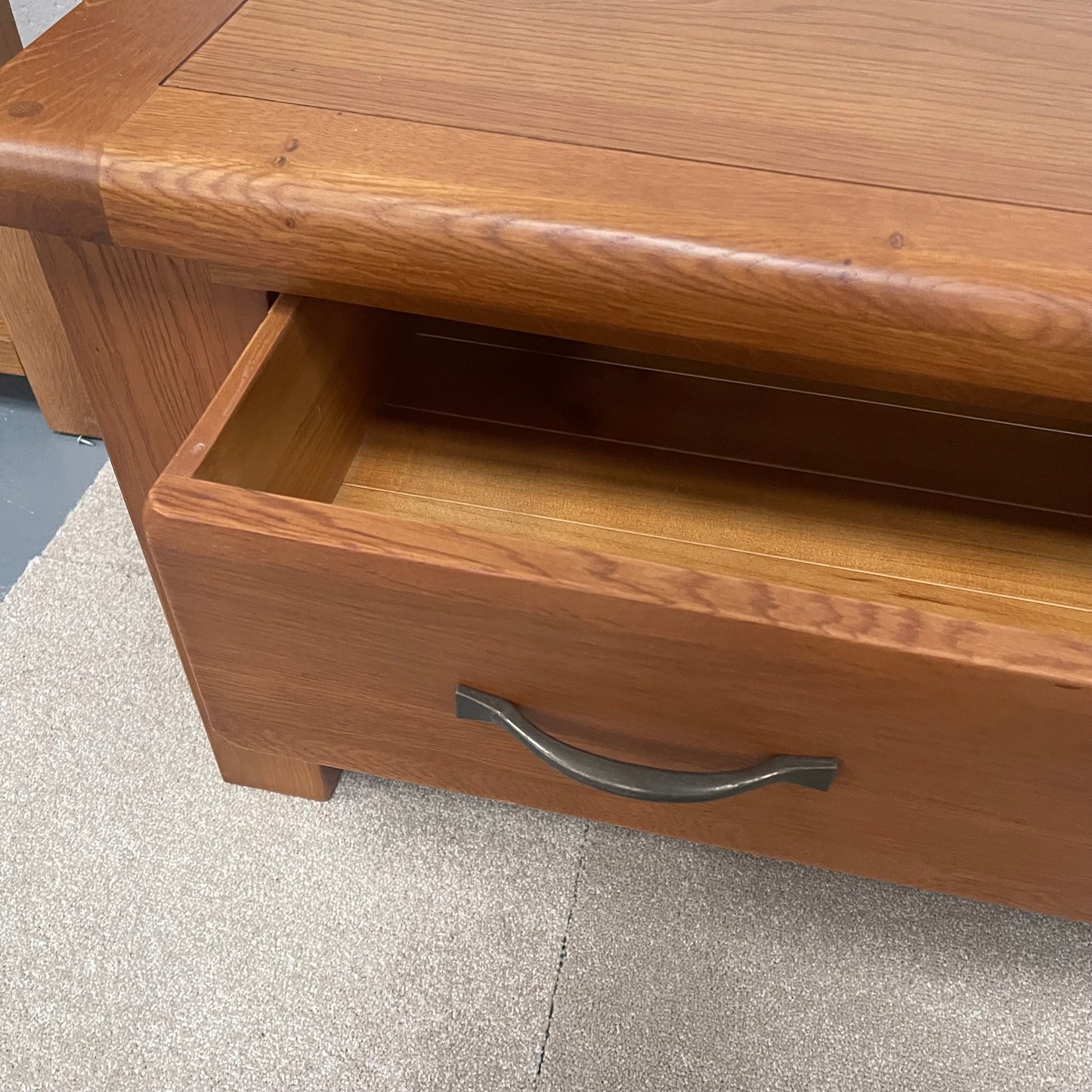 Oak Coffee Table with Drawer