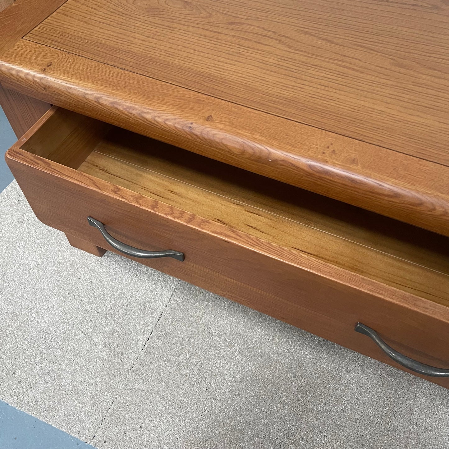 Oak Coffee Table with Drawer