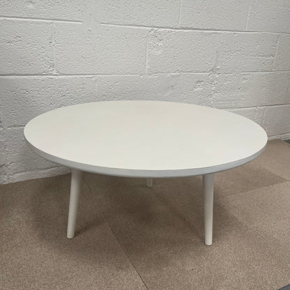 Circular White Painted Coffee Table