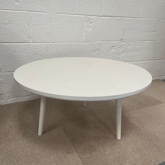Circular White Painted Coffee Table