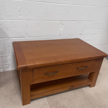 Oak Coffee Table with Drawer