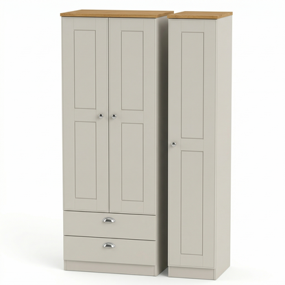 Kensington Triple Wardrobe with Drawers