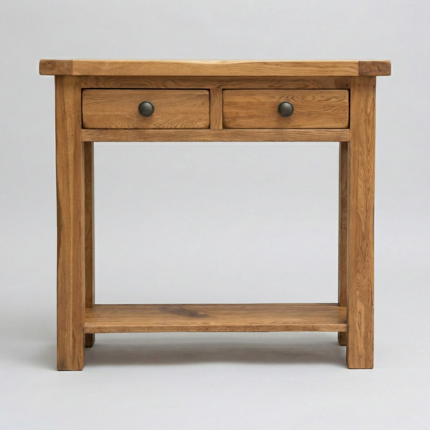 Rustic Oak Large Hall Table