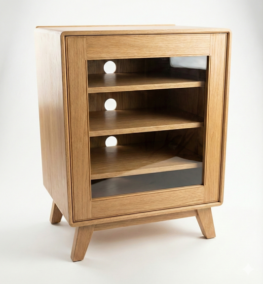Oslo Oak Hi-Fi Cabinet