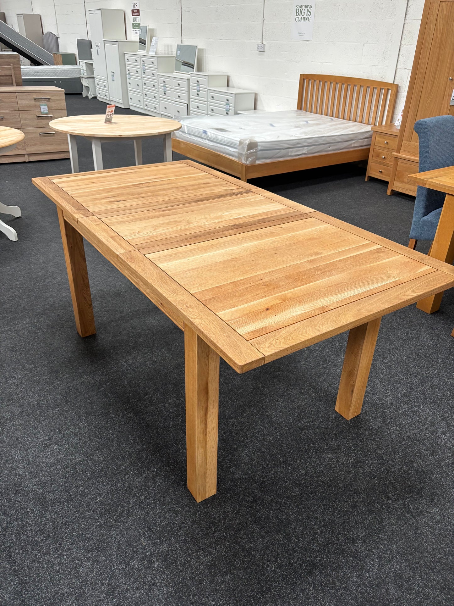 Oak Large Extending Dining Table