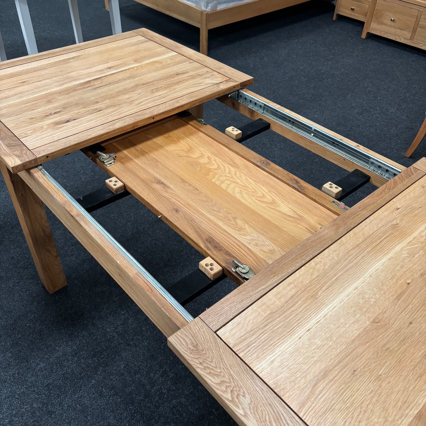 Oak Large Extending Dining Table