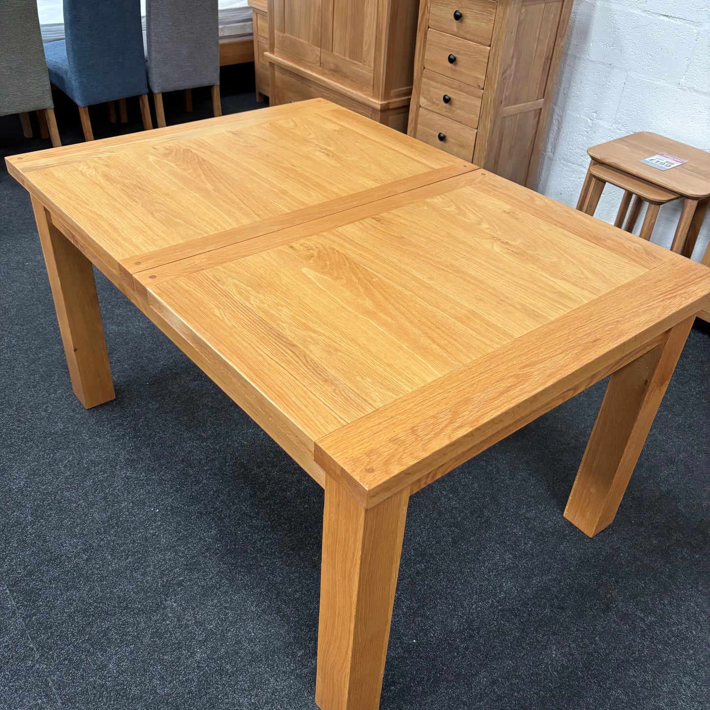 Oak Large Extending Dining Table